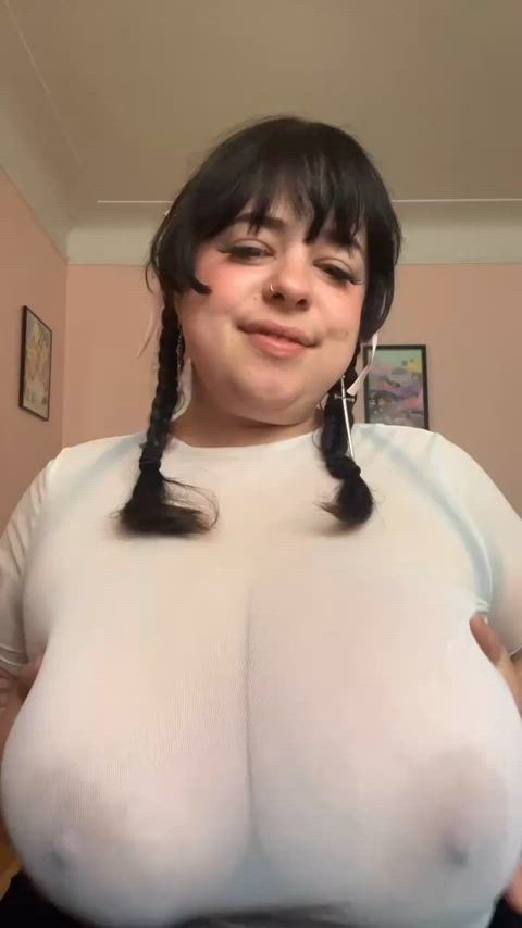 Would you cum between my soft H cup tits?