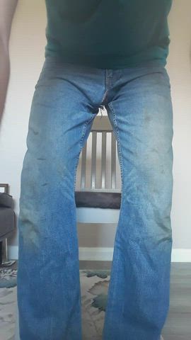 (50's) what would you do if you see me wearing these Jean's?