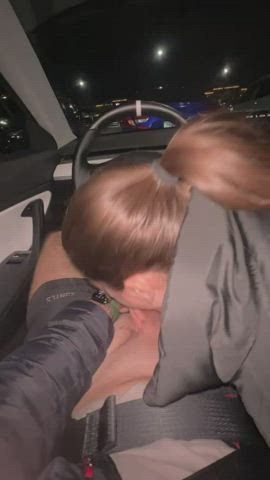 blowjob car sex public clip