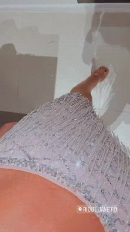 bikini body boobs brazilian brunette dani goddess mirror tease tiktok clip