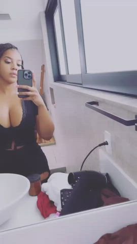 boobs ebony tease tits clip