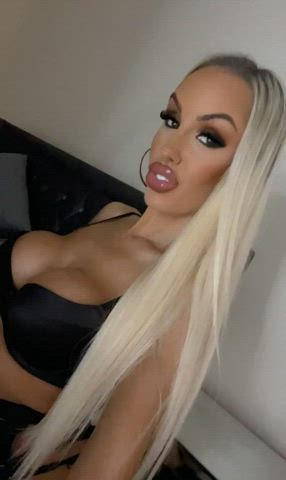 big tits blonde fake fake boobs fake tits lips lipstick milf onlyfans skinny clip