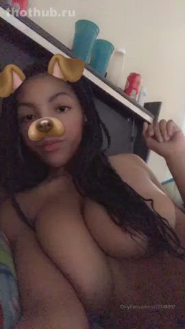 Big Tits Boobs Ebony NSFW Natural Tits Nude Tits clip