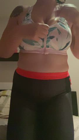 I got a new sports bra today, it was a relief to take it off..
