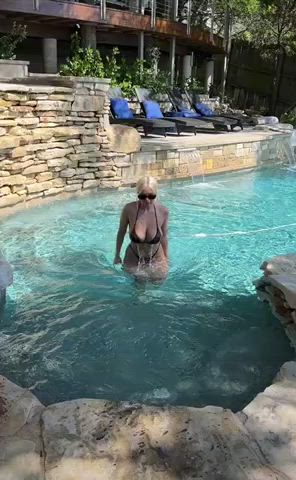 Bouncing in the pool
