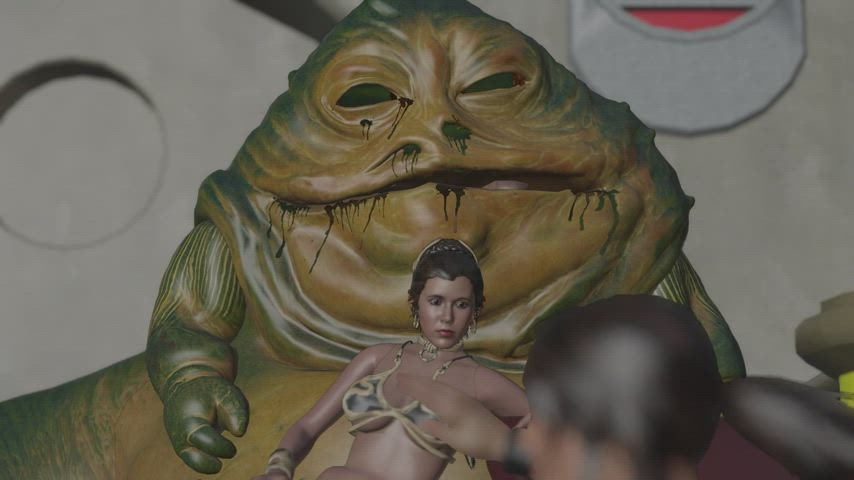 WIP Part 2 of the Lara Croft, Slave Leia and Jabba animation. Was able to make a