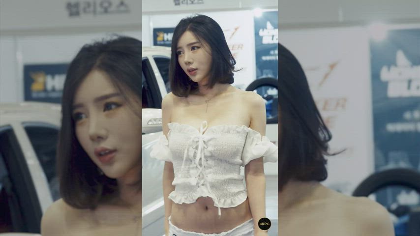 Asian Car Cute Korean Model clip
