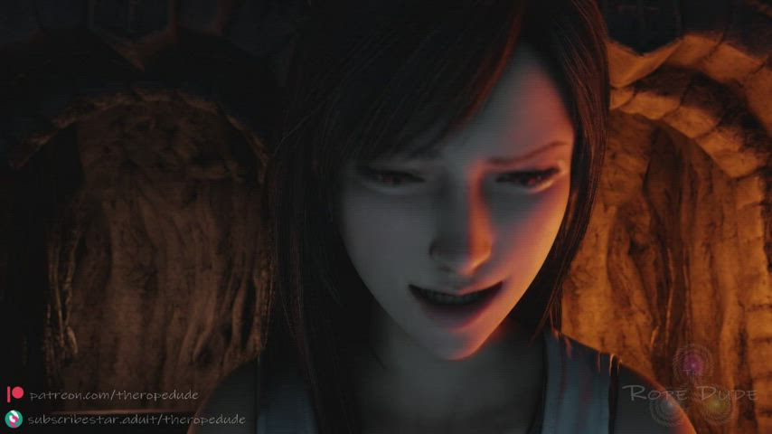 Tifa forcing Lara to eat her pussy