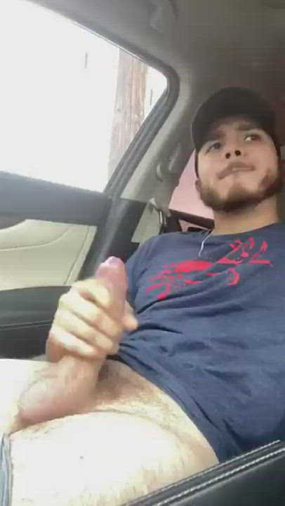 Car Cum Gay Handjob clip