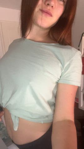 19 year old with long red hair and small boobs - am I your type?