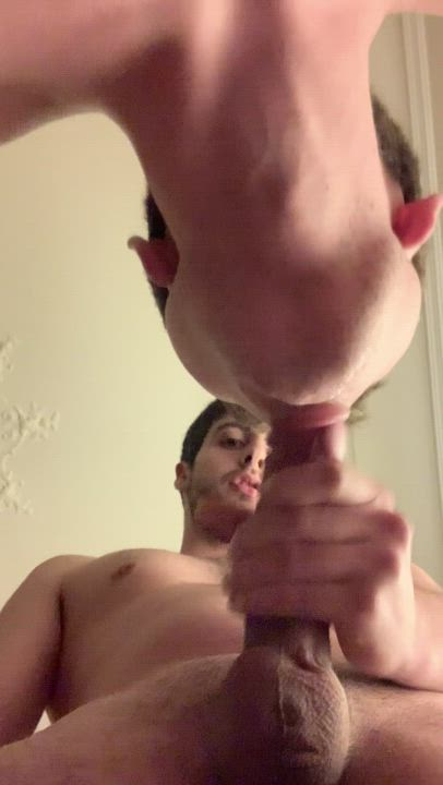 unloading all of my cum in that wet mouth