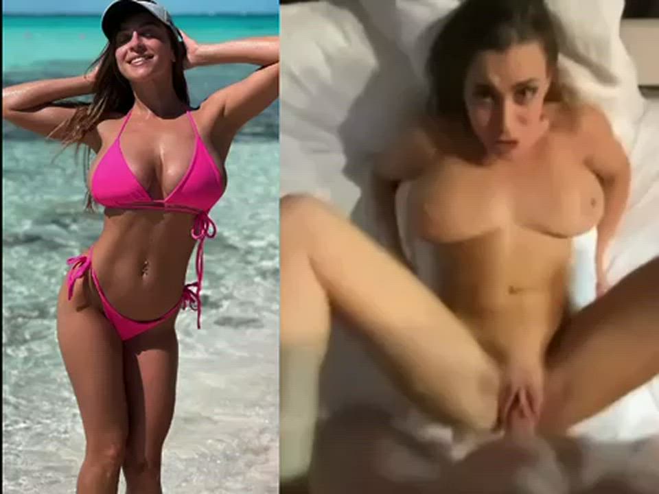 Vacation pictures and sextape collage