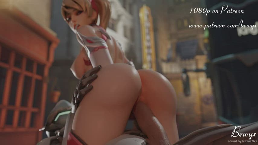 Animation Ass Boobs Cowgirl Overwatch Tits clip