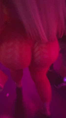 booty candid club fishnet clip