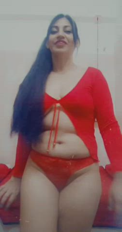 camgirl curvy latina lingerie milf seduction solo webcam clip