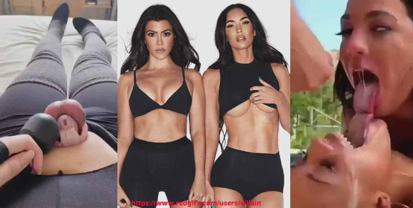 You're locked up while everyone else gets to cum all over Megan and Kourtney