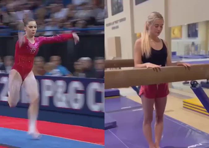 celebrity gymnast sexy clip