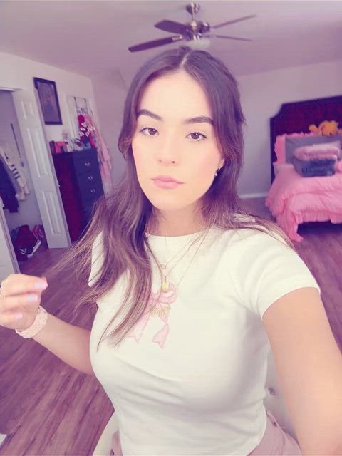 amateur brunette cute latina teen tiktok clip