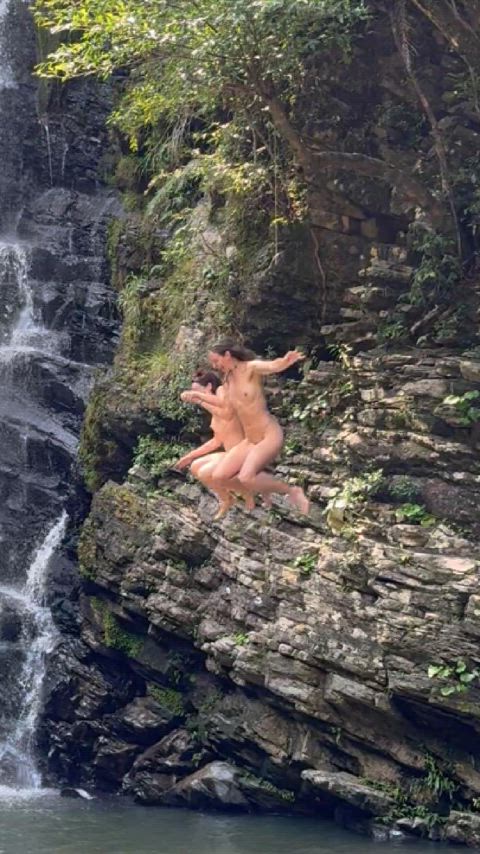 Cliff Jumping and Skinny Dipping!