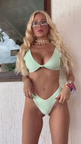 blonde brazilian model clip