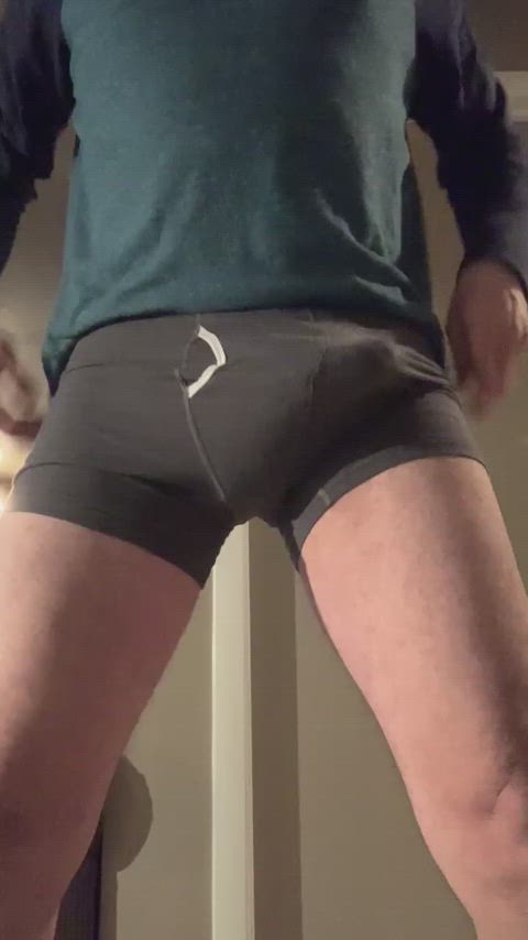 bulge cock daddy hung jerk off thick cock clip