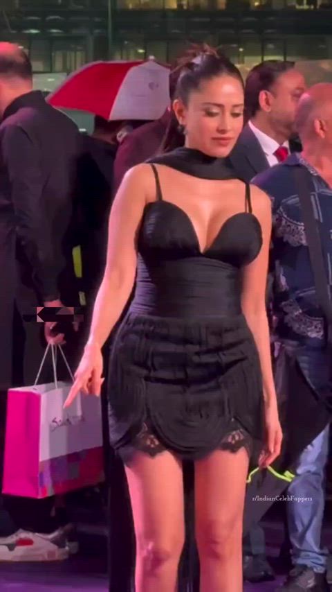 Nushratt Bharuccha looking so fucking hot in sexy mini black outfit