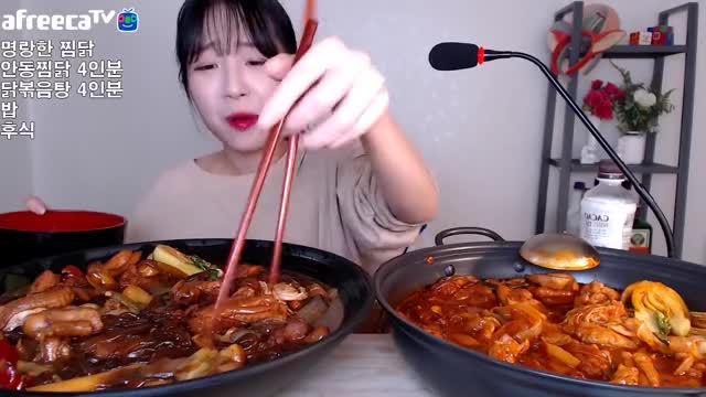 안동찜닭+닭볶음탕 8인분에 비빔밥 먹방! 쯔양 Mukbang eating show