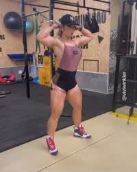 Brazilian Fitness Gym Legs Muscular Girl Workout clip