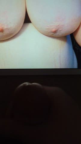 big tits boobs cock cum cumshot masturbating clip