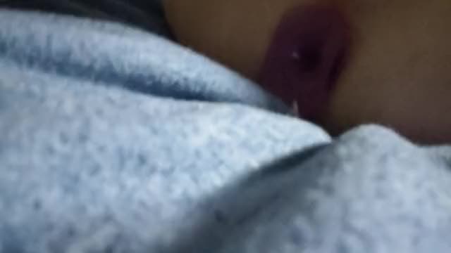 Plugged and cumming on my stomach...