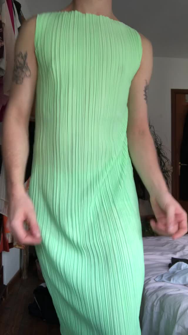 Can I wear a dress daddy please? It makes me feel free! Also makes it easy to spank