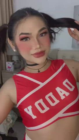 Cheerleader Small Tits Trans clip