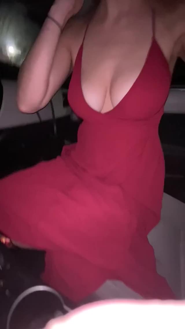 My tits were waiting all night to come out of this dress ;)