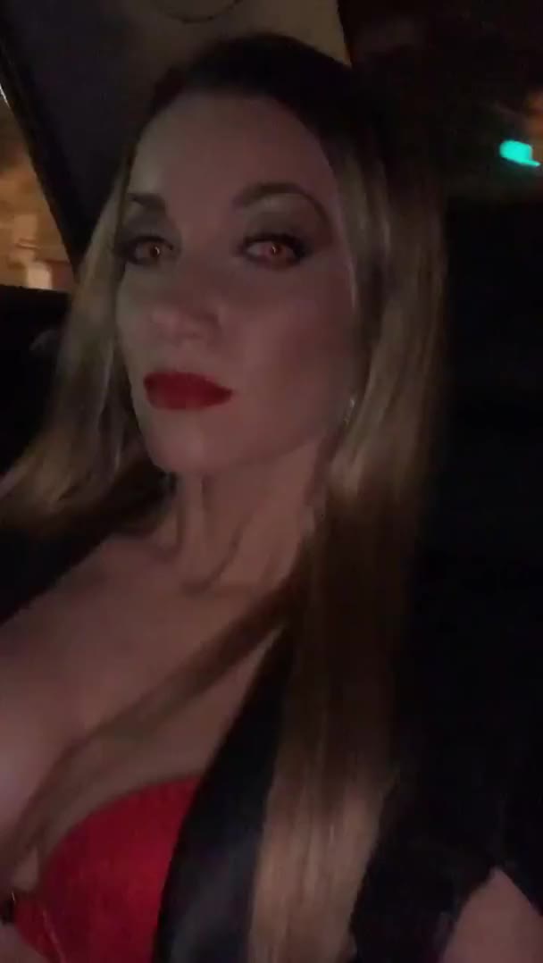 Sexy Vamp Car Selfie