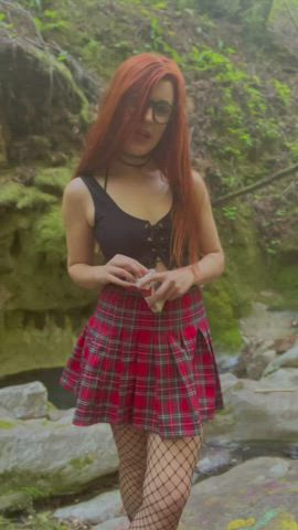 The sluttiest girl in school just invited you to smoke in the woods after class.