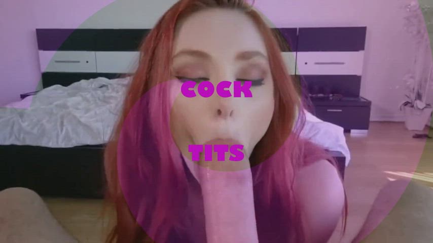 big tits blowjob groping hypnosis joi redhead sucking tits tits clip