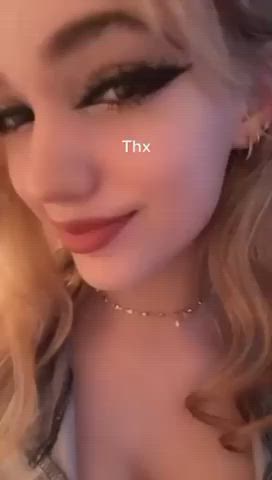 Blonde Huge Tits TikTok clip