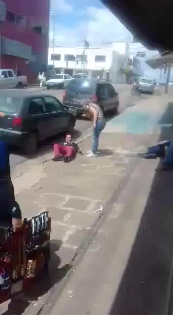 Thief is caught and whipped (Brazil - SFW I hope)