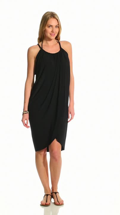Magicsuit by Miraclesuit Solid Draped Cover Up Dress