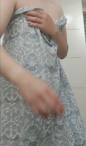Trying on my new sundress! What do you think?~