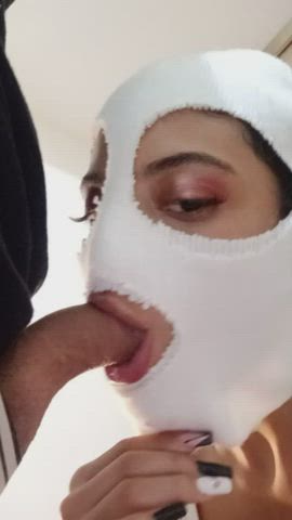 Amateur Blowjob Homemade Mask clip