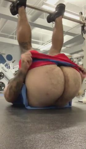 Ass Bear Big Ass Bubble Butt Gay Hairy Hairy Ass Public Solo Workout clip