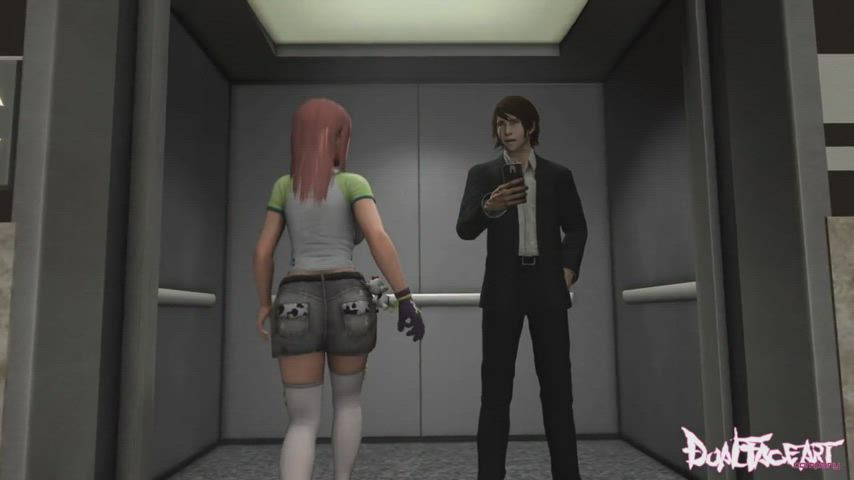 DOA Honoka Getting Fucked Rough In Elevator 3D Hentai