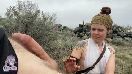 Rey From Star Wars Cosplayer Sucking Your Cock From Pov