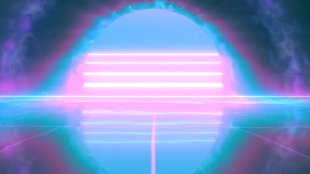 Synthwave animation outrun loop 1 - Creative Commons