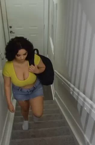 big ass big tits interracial clip