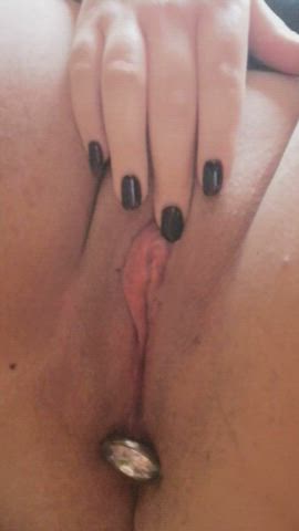 Amateur Butt Plug Clit Rubbing Grool Intense Italian Masturbating NSFW Nails Nude