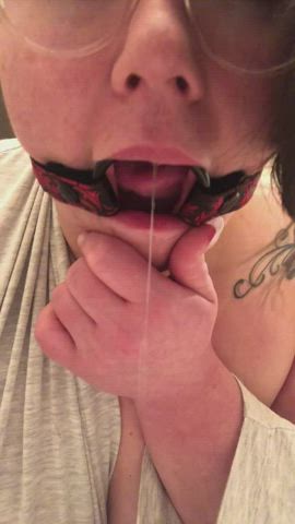 Drooling Gagged Submissive clip