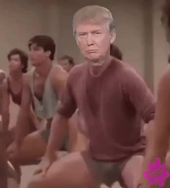 sexy donald trump GIF by Bubble Punk-downsized_large.gif