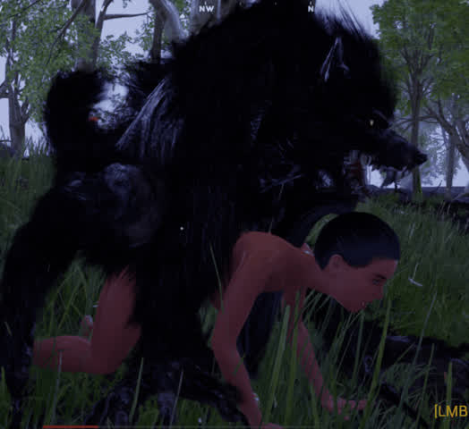 Animation Doggystyle Monster Cock Rough clip